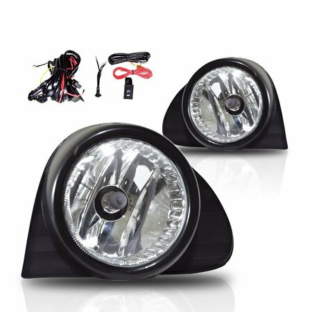 WINJET Fog Lights - Clear - Wiring Kit Included CFWJ-0107-C